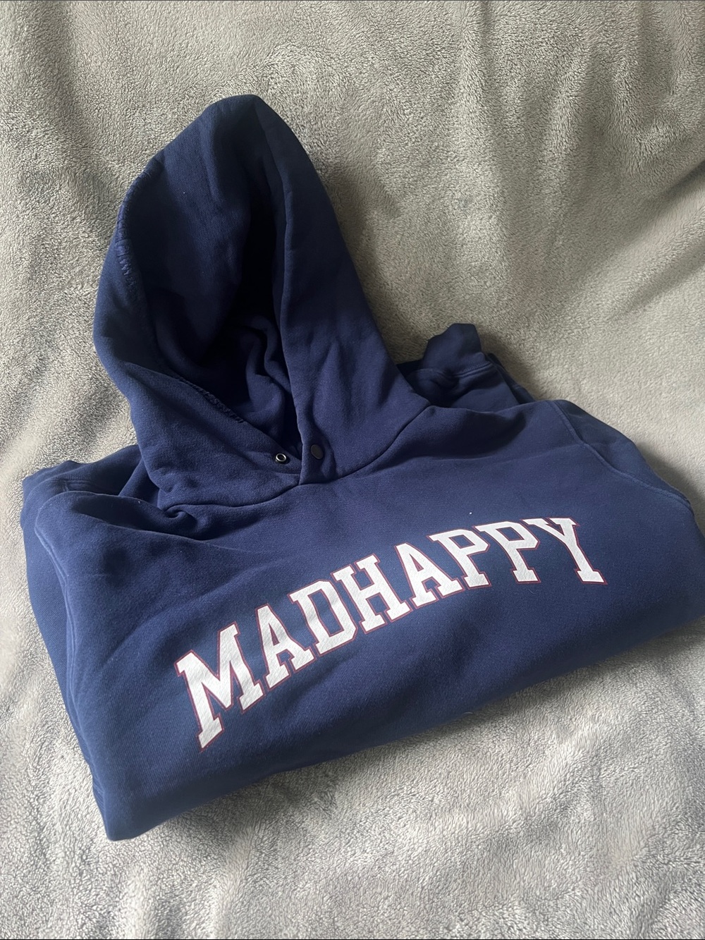 MADHAPPY Navy Logo Hoodie